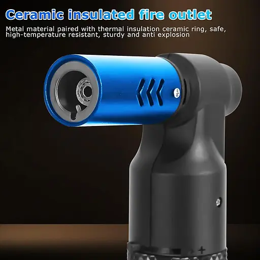 TDMJ® Кухонная паяльная горелка Бутановая факел Зажигалка Big Jet Flame Многоразовый портативный бутановый факел - фото 3