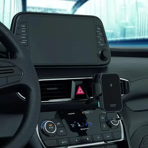 Автодержатель с беспроводной зарядкой Proove Triple Clamp 15W Black (WHTC15010001) [136215] - фото 5