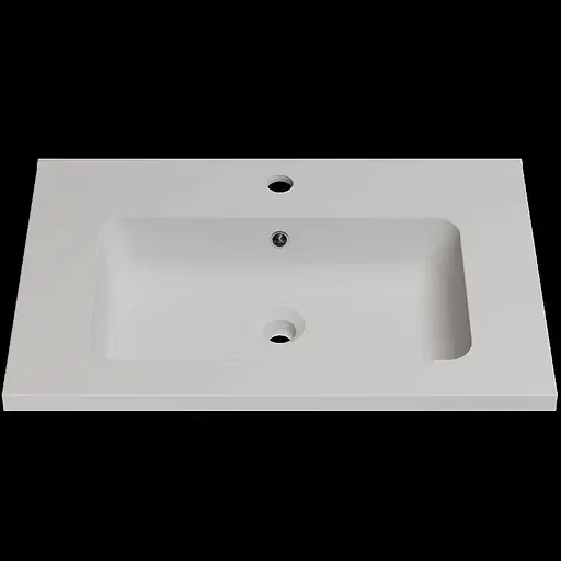 Раковина матова врізна Amidicon Rodeo 70 700x450 з литого каменю RODEO_70_MAT, Білий матовий - фото 1