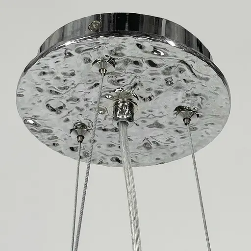 Вишукана підвісна срібна люстра з кришталевим камінням Ø 50 см | Арт. 33001-460 CH | Line F - фото 2