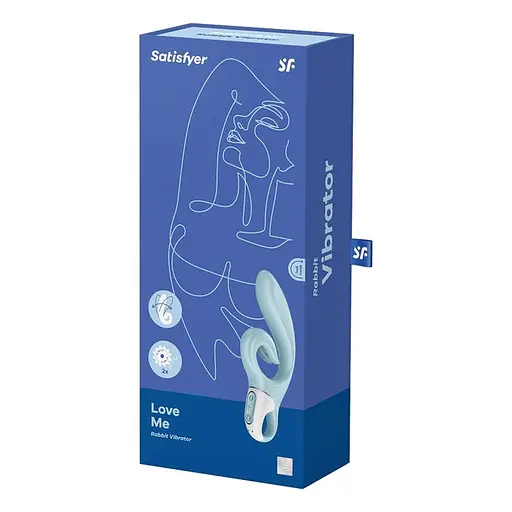 Вібратор-кролик Satisfyer Love Me 22 см блакитний - фото 10