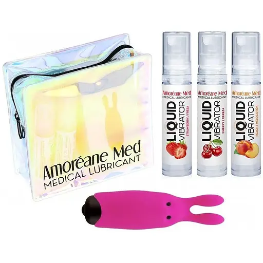 Набор из 3-х вкусов стимулирующего лубриканта Adrien Lastic Amoreane Med (3х10мл) - фото 2