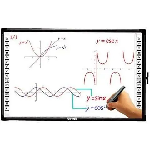 Интерактивная доска Intech М-76 Dual user 80", 4:3, USB 2.0, 1670х1170 мм - фото 1