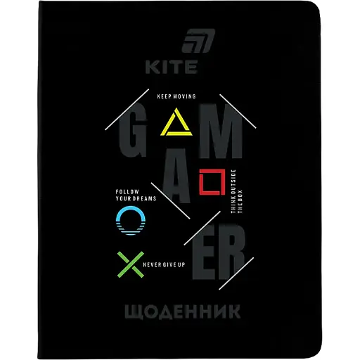 Щоденник шкільний Kite Gamer тверда обкладинка PU (K26-264-1) - фото 1