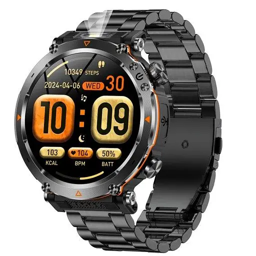 Розумний наручний годинник Smart Avation Pro Steel 2 ремінця (Чорний) - фото 2