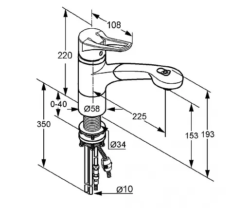 Змішувач для кухні Kludi MIX 399410562 - фото 2