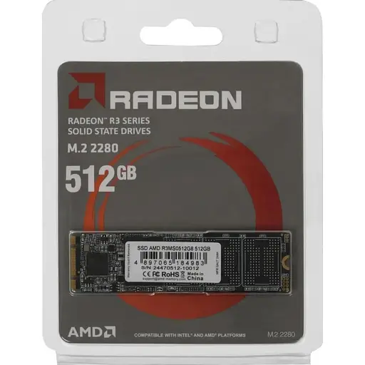 SSD накопитель AMD Radeon R3 512GB (R3MS0512G8) [142470] - фото 4