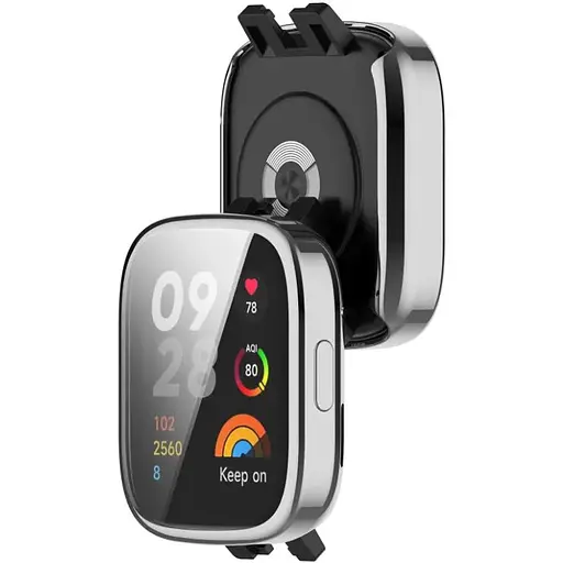 Чохол-накладка DK Silicone Face Case для Xiaomi Redmi Watch 3 (silver) - фото 2