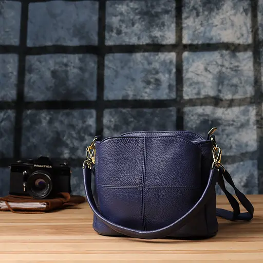 Женская сумка Vintage из натуральной кожи с тремя отделениями 22.5х16.5х11.5 см sum0027571 - фото 10