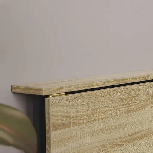 Стіл розкладний Моріс Ferrum-decor 750x1000x600 Чорний метал ДСП Дуб Сонома 16 мм (FRD-104672) - фото 9