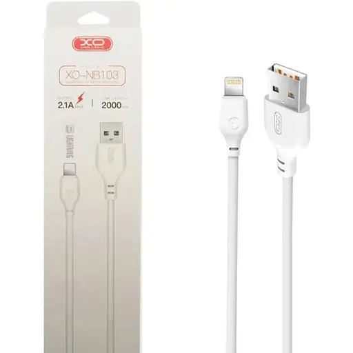 Кабель XO NB103 Bell usb cable Lightning 2 м Білий