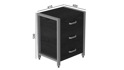 Тумба универсальная Вивьен 3 50x41x40 серый ДСП Сосна Кембра 16мм FRD-104200 - фото 6