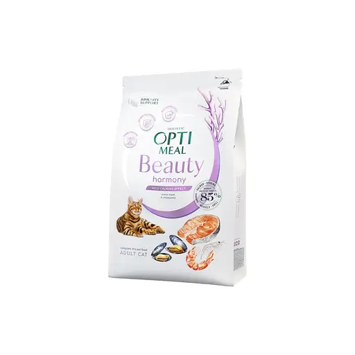 Сухой корм для кошек Optimeal Beauty Harmony беззерновой на основе морепродуктов 4 кг (4820215366069) - фото 1