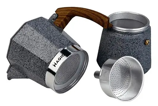 Гейзерна кофеварка MAGIO MG-1011 гейзерного типа на 6 порций еспресо 300 мл индукция - фото 2