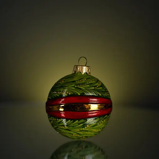 Набір ялинкових прикрас Різдвяні історії Ялинковий в дерев'яній коробці скло (4820001154214) - фото 5