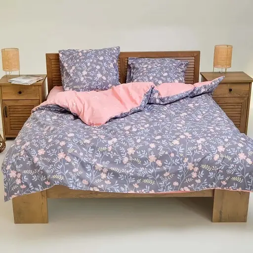 Комплект постільної білизни Viluta двоспальний ранфорс 17173 100% бавовна - фото 1