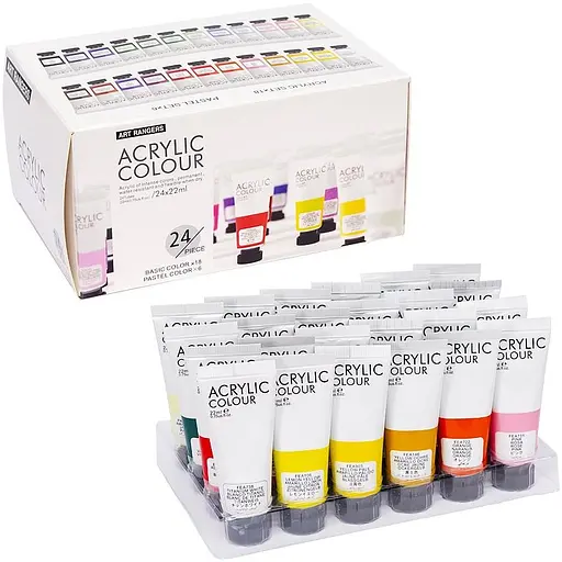 Набір акрилових фарб "Art Ranger" Bambi PA32.24022.A, 24 кольори