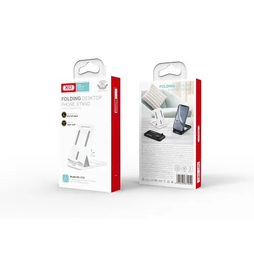 Настільний тримач XO C73 Folding desktop phone stand Білий - фото 4