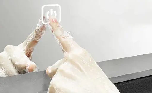 Дзеркало Dusel DE-M3001 65x80 см, Білий - фото 2