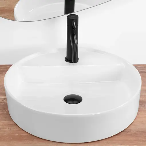 Умивальник Rea Ronda white накладний REA-U6622, Білий - фото 3