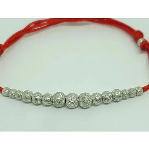 Браслет з текстилю Qvaliz з срібними вставками. 905 01236 - фото 2