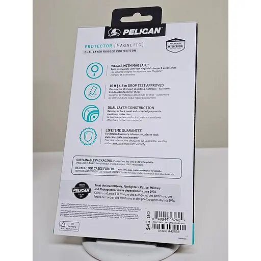 Чехол Pelican Protector MagSafe для iPhone 14 Plus / iPhone 15 Plus Black аналог OtterBox Symmetry - фото 4