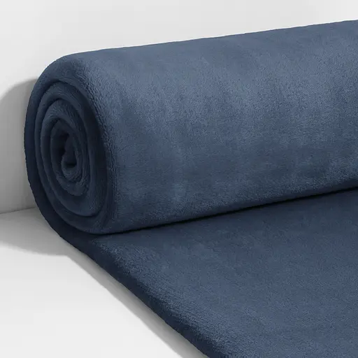 Плед LeLit велсофт гладкокрашеный 150х200 см серо-синий PL-0005 (le2000000340357) - фото 5