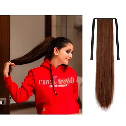 Накладний хвіст-шиньйон Didaka 50 см Каштановий K0734-2 - фото 5