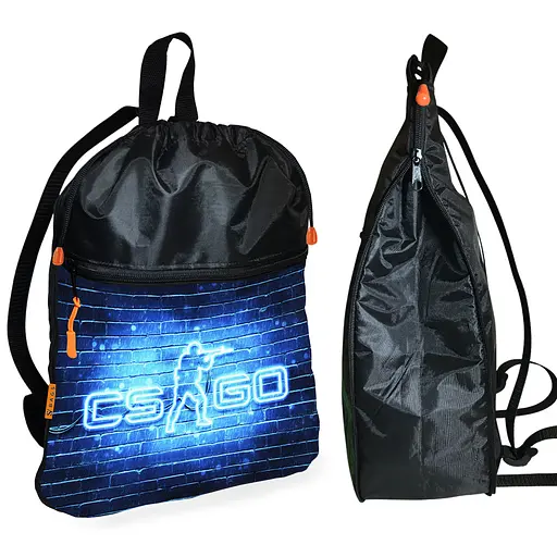 Рюкзак-мешок для обуви,спортивной формы CS:GO Counter-Strike детская сумка для сменки с расширителем (01246)