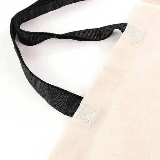 Сумка з бавовни Rosa Talent 38х42 см чорна ручка 70 см невибілена бавовна 220 г/м2   - фото 2