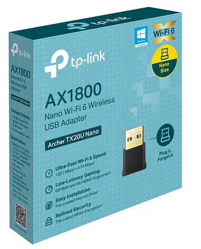 WiFi-адаптер TP-Link Archer TX20U Nano AX1800 USB 2.0 (ARCHER-TX20U-NANO) - фото 5