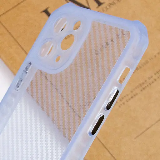 Чохол Epik TPU Ease Carbon color series для Apple iPhone 11 Pro Max 6.5 Синій/Прозорий - фото 4