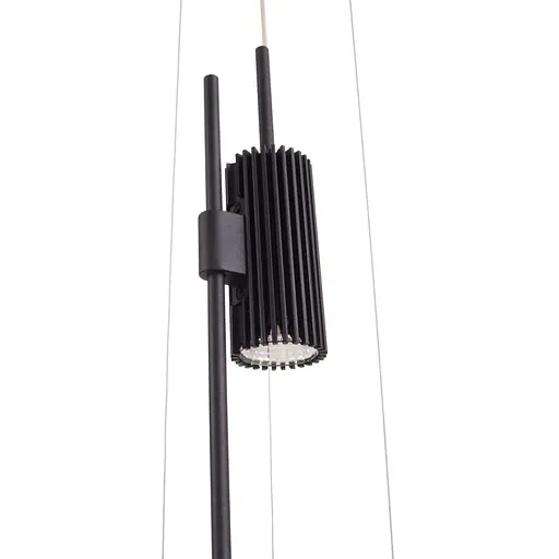 Люстра підвісна Brille в спальню LED 21W WW+NW+CW WH BK (BR-01 665S/3) - фото 5