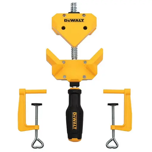 Струбцина DeWalt угловая 57 мм + 2 струбцины для крепления к столу (DWHT83853-0) - фото 2