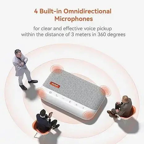 Портативний динамік Nuroum USB/Bluetooth Speakerphone AW-A15 Колонка-мікрофон для конференцій - фото 2