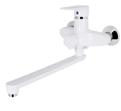 Смеситель для ванны Brinex 35W 005, Chrome/White (k35) BRIN35W005 - фото 2