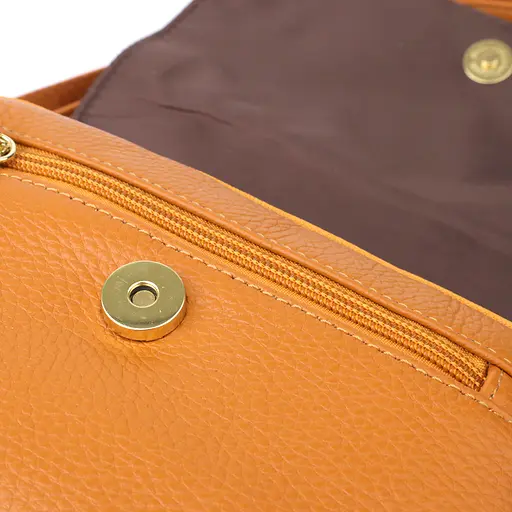 Вместительная повседневная сумка Vintage из натуральной кожи для женщин 23.5х17х10 см sum0027566 - фото 6