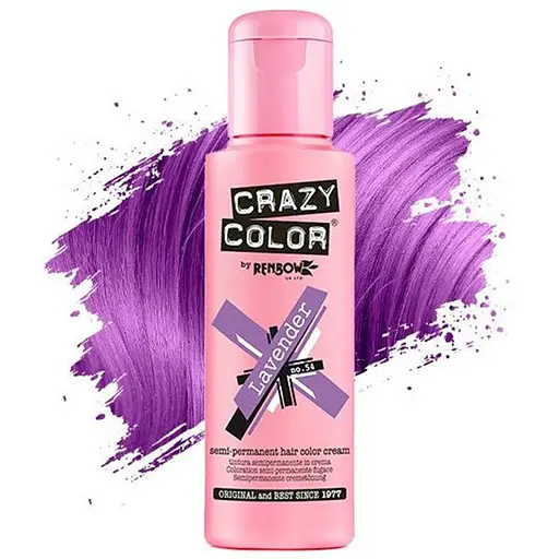 Тінт-фарба для волосся Crazy Color відтінок 54 лаванда 100 мл
