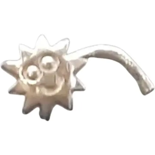 Серебряная серьга-пирсинг в нос Dear. 1007С