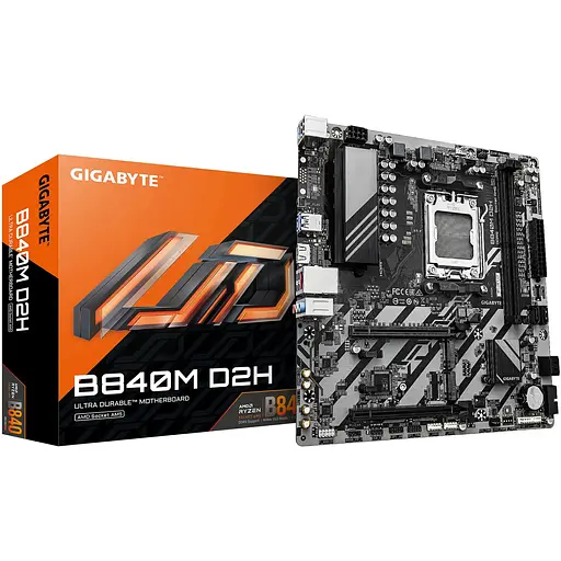 Материнська плата Gigabyte B840M D2H sAM5 B840 2xDDR5 M.2 HDMI mATX - фото 4