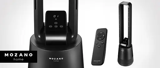 Колонный вентилятор 4в1 РАЗРАБОТКА 2023 Mozano Air Flow Pro черный WiFi - фото 3