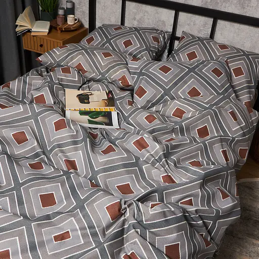 Пододеяльник Moon&Star Микросатин Premium Loft Style Двуспальный 175x210 см - фото 4