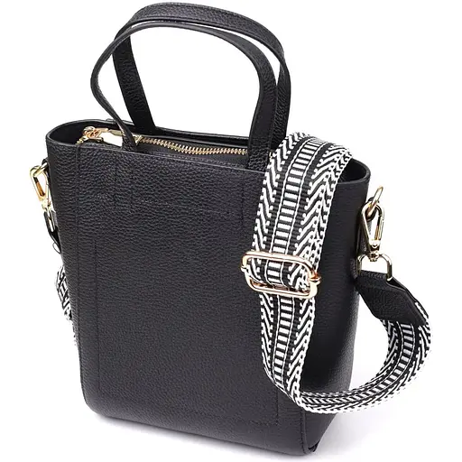 Трапециевидная сумка Vintage для женщин из натуральной кожи 16х19х9 см sum0027517 - фото 1