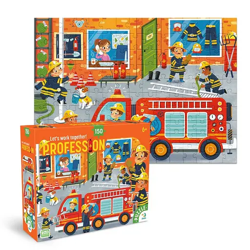 Пазл дитячий "Професії. Пожежник" DoDo Toys 300702, 150 елементів - фото 3