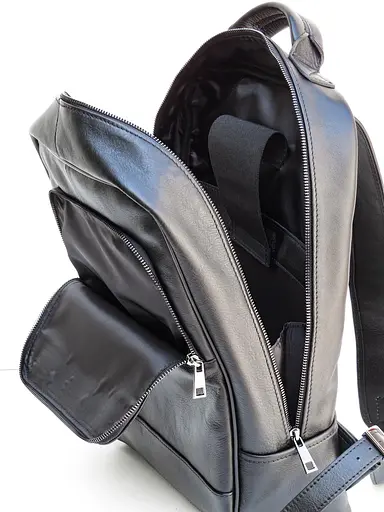 Мужской кожаный рюкзак Newery 12х30х42 см acs0026375 - фото 8