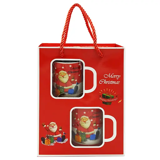 Набір 2 чашки новорічна чашка гуртка новорічна горнятко в коробці Gee! - фото 2