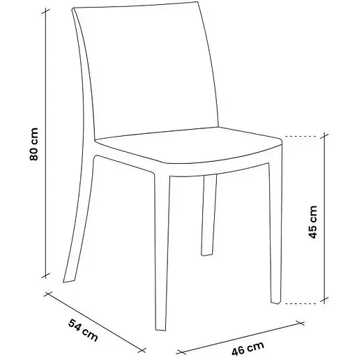 Стул садовый Bica Croix пластиковый белый - фото 8