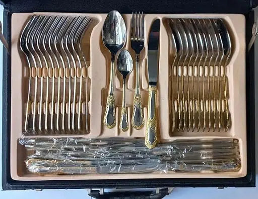 Набор столовых приборов Bachmayer BM-7260 на 12 персон в подарочном чемодане 72 предмета - фото 3