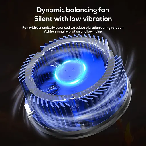 Кулер активне охолодження для телефону / планшета Memo CX08 Wireless Charge з Бездротовою зарядкою Blue (18516) - фото 6