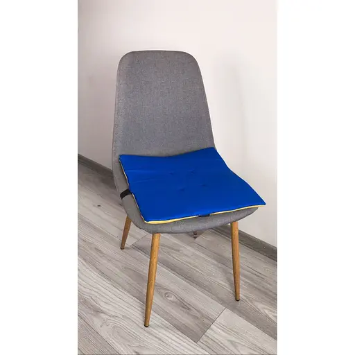 Водоотталкивающая подушка на стул Сине-желтая - фото 5